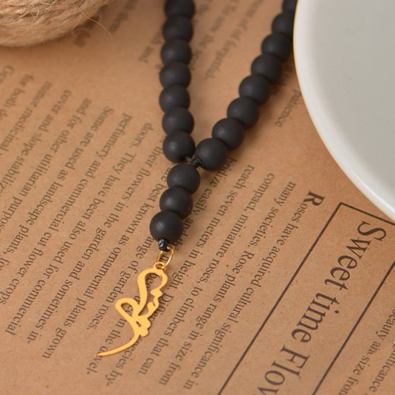 گردنبند با پلاک طلا اسم نیکی